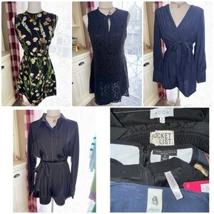 NWT Flawless ACOA, Victoria Beckham Spring Dress Romper Lot 5 size M/L